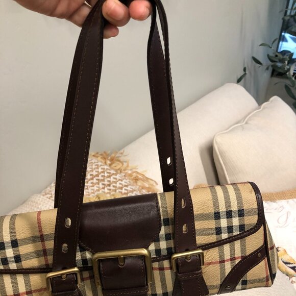 BURBERRY Shoulder Bag w Original Twilly - Picture 5 of 13